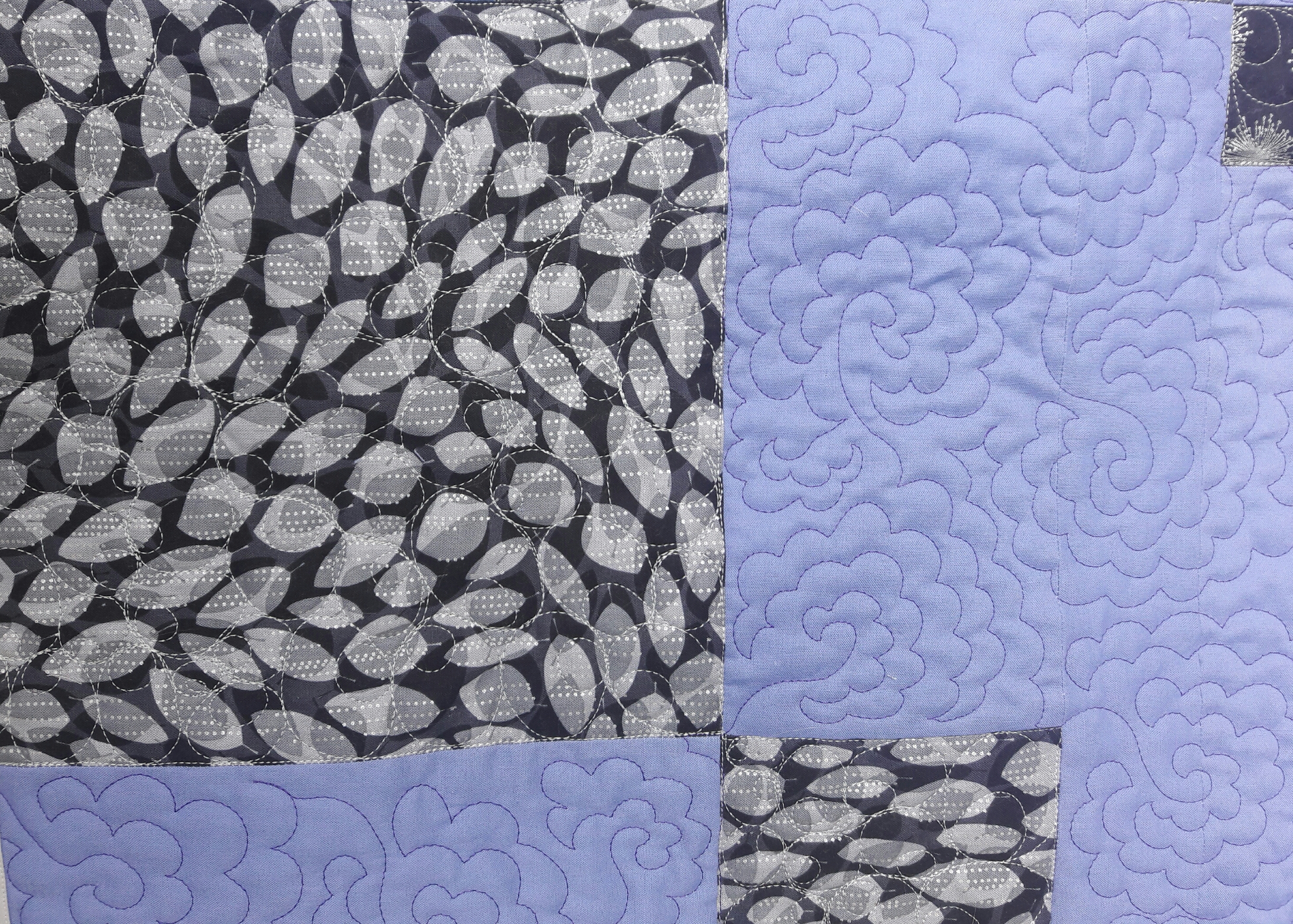 Kites Quilt - Quilting Close-Up