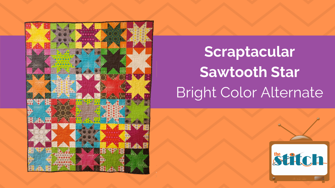 Sawtooth Stars with Geo Pop Fabric